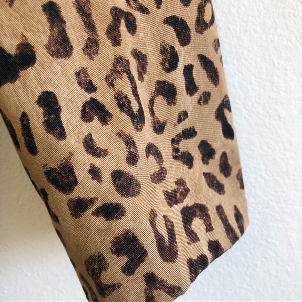 Jones New York Leopard Print Trench Coat in Tan and Brown - Picture 12 of 16